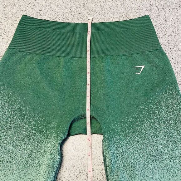 Gymshark Adapt Ombre Seamless Cycling Shorts Green / Light Green Size Small - Picture 6 of 9